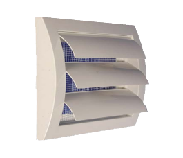 Univent Square Grill with Shutters